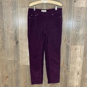 𝅺olive & Oak Burgundy Corduroy Pants Sz 10